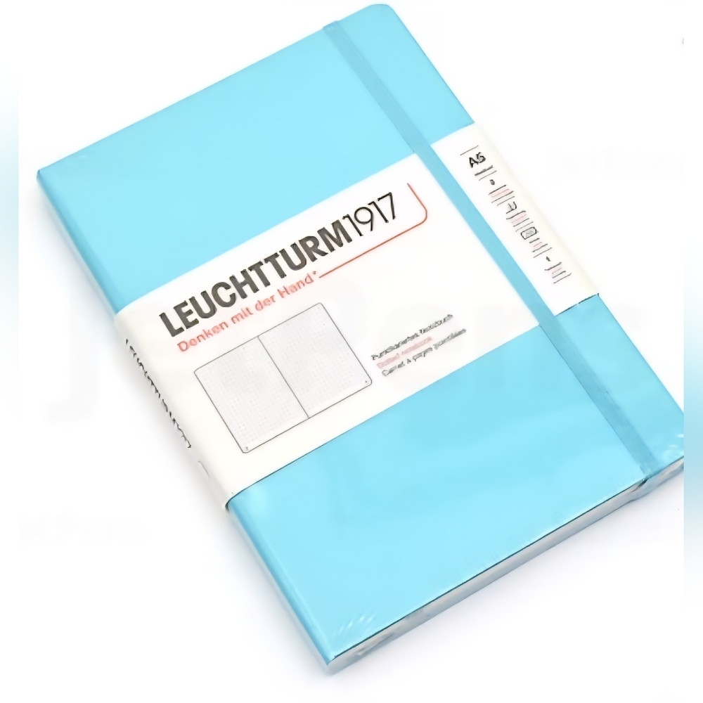 Hardcover Notebook - Medium (A5) - Aquamarine - Dotted